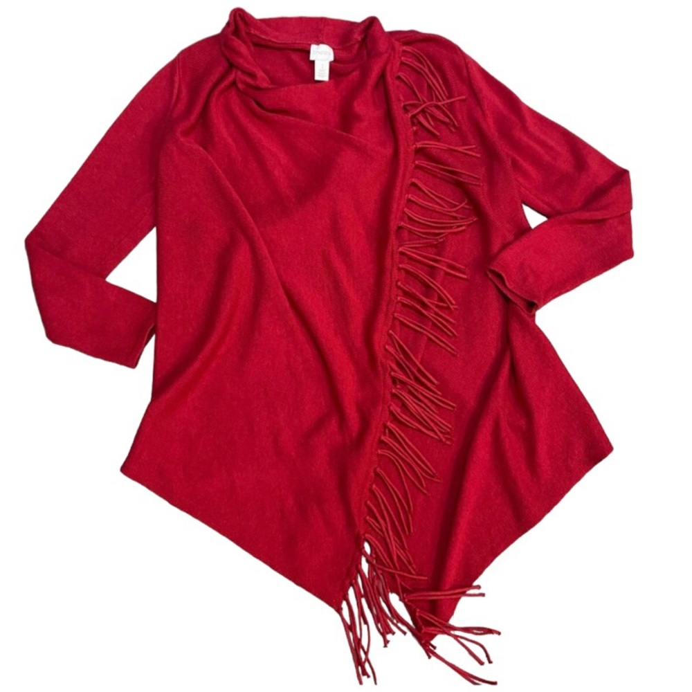 Chico’s Fringe Sweater Size 1